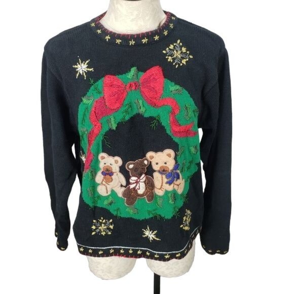BP Design Unisex Bear-ific‎ Ugly Christmas Sweater - Picture 1 of 8